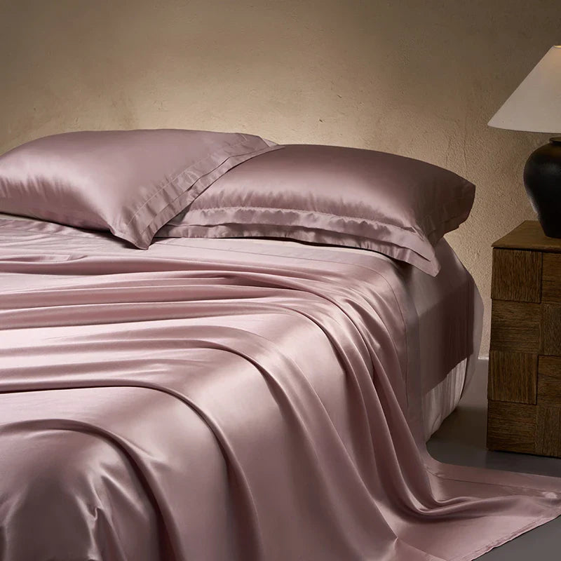Cooling Mulberry Silk Flat Sheet | Ultra-Smooth, Skin-Friendly for Singapore's Warm Humid Nights
