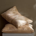 95% White Goose Down Dual-Core Pillow | Jacquard Cover, Breathable & Pressure-Relief for Deep Sleep