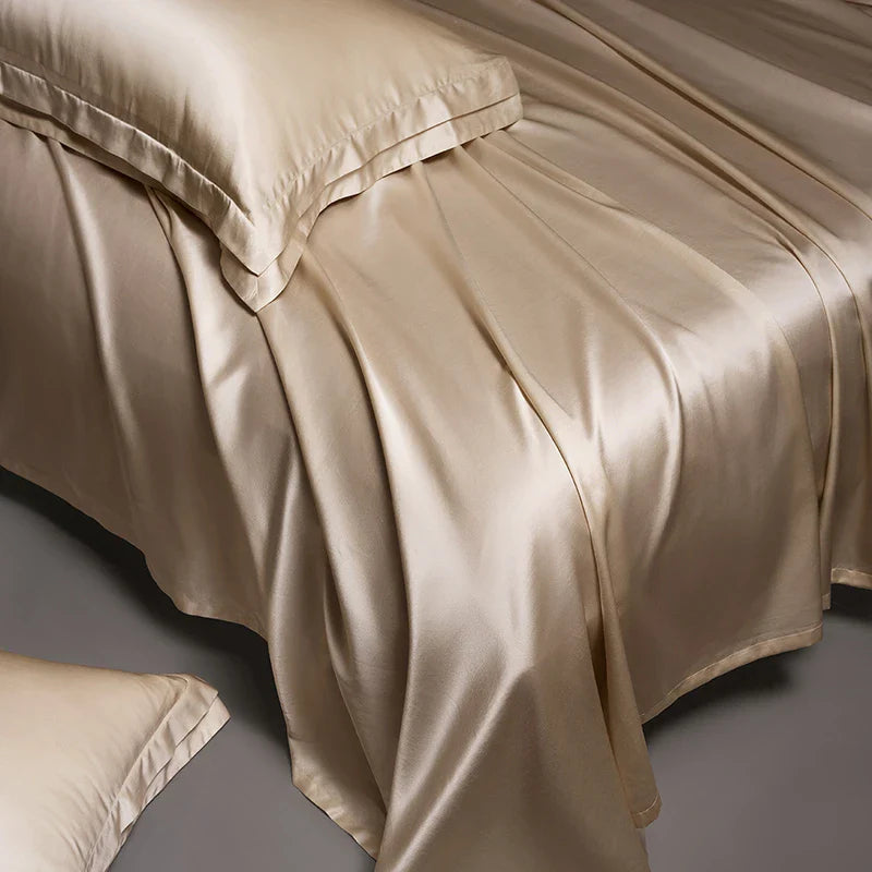 Cooling Mulberry Silk Flat Sheet | Ultra-Smooth, Skin-Friendly for Singapore's Warm Humid Nights