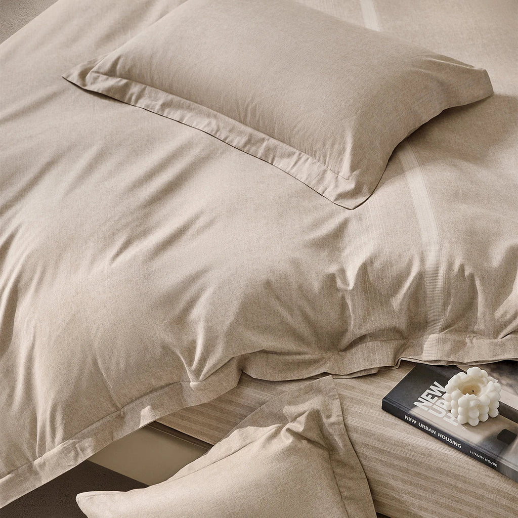 U-Zip Breathable Cotton Duvet Cover | Easy No-Fumble Change, Machine-Washable for Daily Comfort