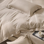 U-Zip Breathable Cotton Duvet Cover | Easy No-Fumble Change, Machine-Washable for Daily Comfort
