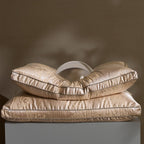 95% White Goose Down Dual-Core Pillow | Jacquard Cover, Breathable & Pressure-Relief for Deep Sleep