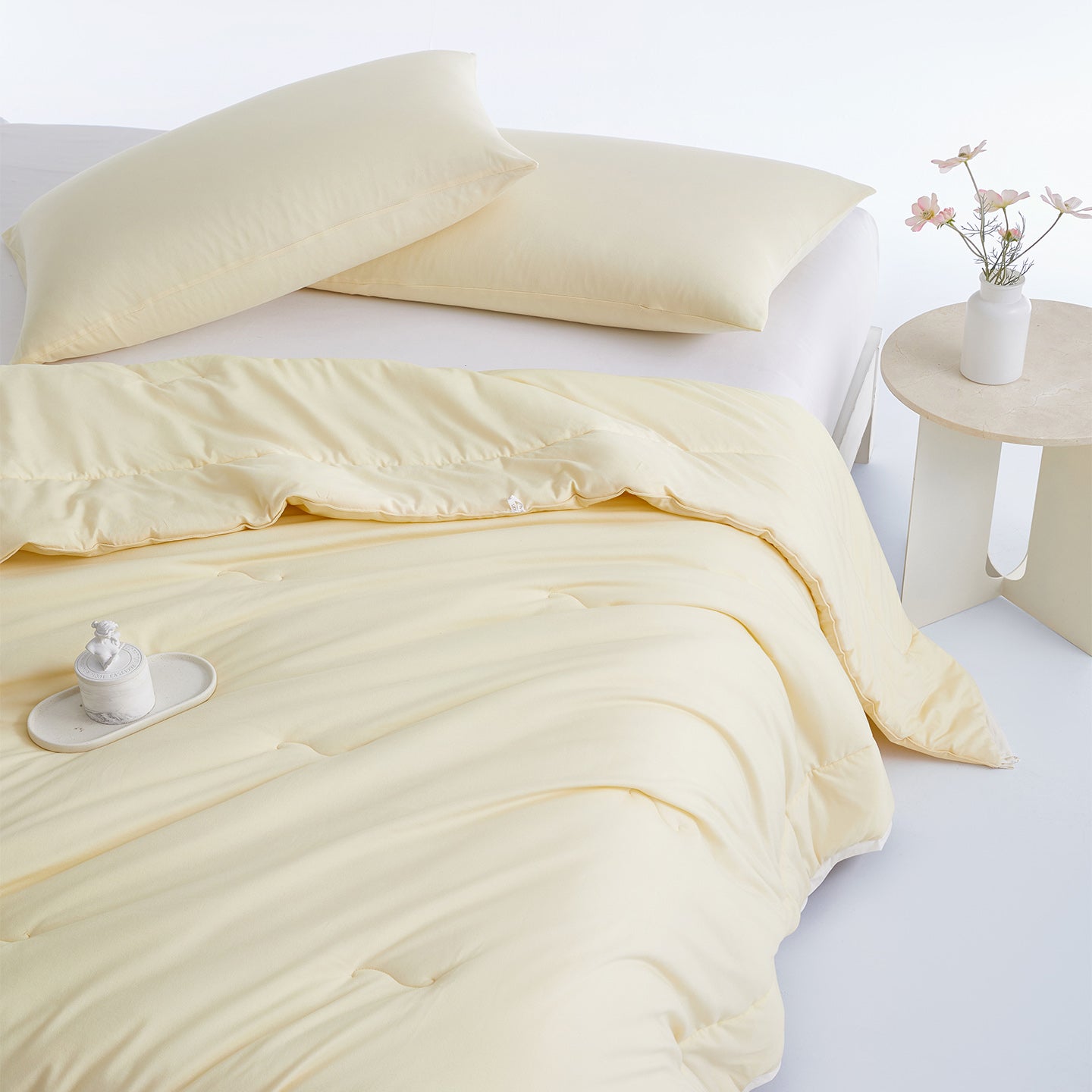 CloudKnit Tencel-Cotton Comforter | Eco-Friendly, Breathable & Lightweight for Tropical Bedrooms