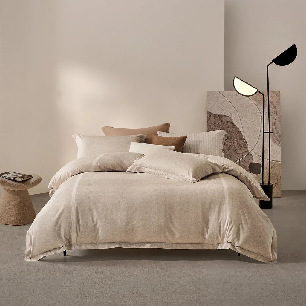 U-Zip Breathable Cotton Duvet Cover | Easy No-Fumble Change, Machine-Washable for Daily Comfort