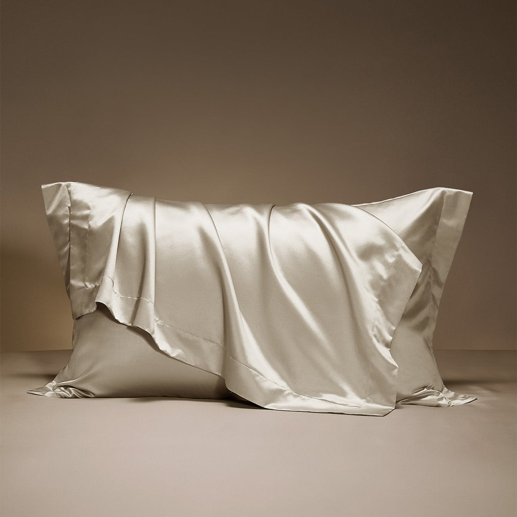 Silk-Cotton Satin Pillowcase | Anti-Ageing Smooth Finish, Gentle on Skin & Hair Every Night