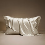 Silk-Cotton Satin Pillowcase | Anti-Ageing Smooth Finish, Gentle on Skin & Hair Every Night