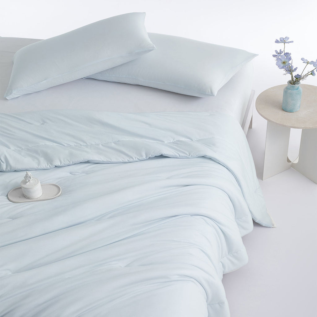 CloudKnit Tencel-Cotton Comforter | Eco-Friendly, Breathable & Lightweight for Tropical Bedrooms