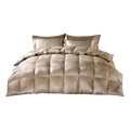 95% Polish Goose Down Luxury Quilt | Jacquard Weave, Hotel-Grade Warmth for Cold Air-Con Retreats