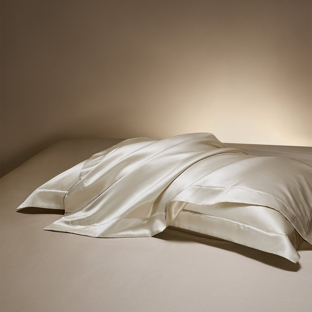 Silk-Cotton Satin Pillowcase | Anti-Ageing Smooth Finish, Gentle on Skin & Hair Every Night
