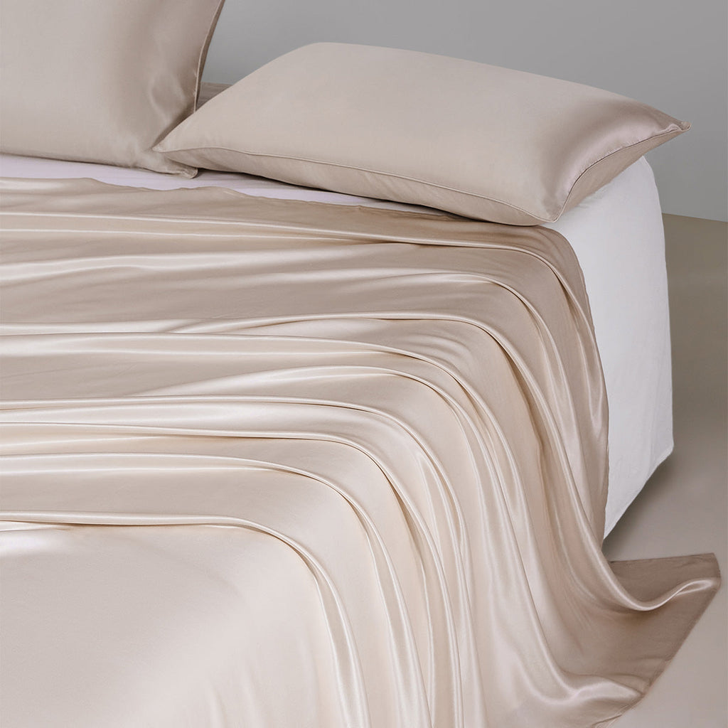 Mulberry Silk Flat Sheet | Cool-to-Touch, Skin-Nourishing & Lightweight for Singapore Nights