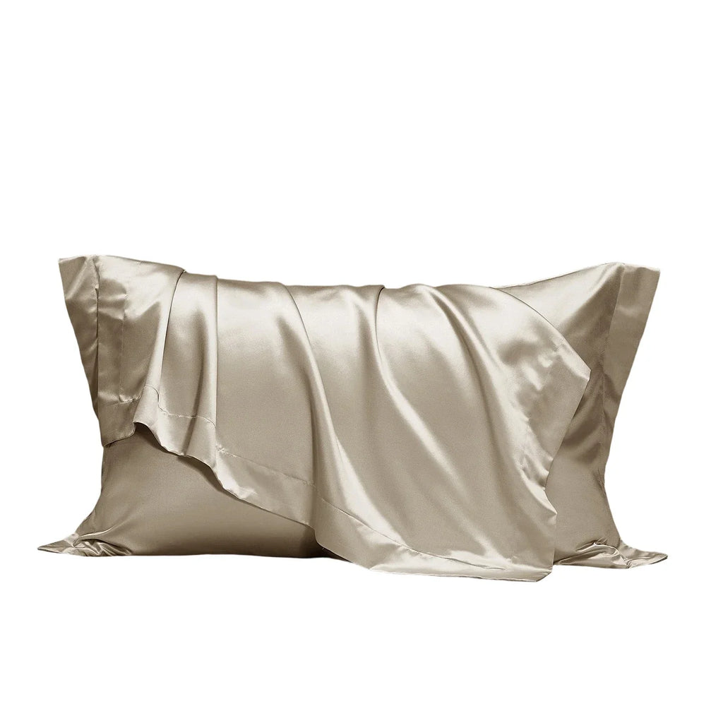 Silk-Cotton Satin Pillowcase | Anti-Ageing Smooth Finish, Gentle on Skin & Hair Every Night