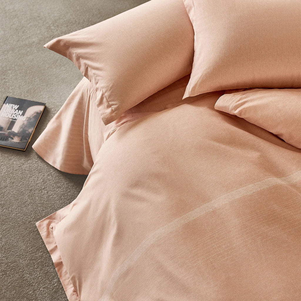 U-Zip Breathable Cotton Duvet Cover | Easy No-Fumble Change, Machine-Washable for Daily Comfort