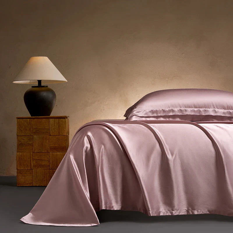 Cooling Mulberry Silk Flat Sheet | Ultra-Smooth, Skin-Friendly for Singapore's Warm Humid Nights